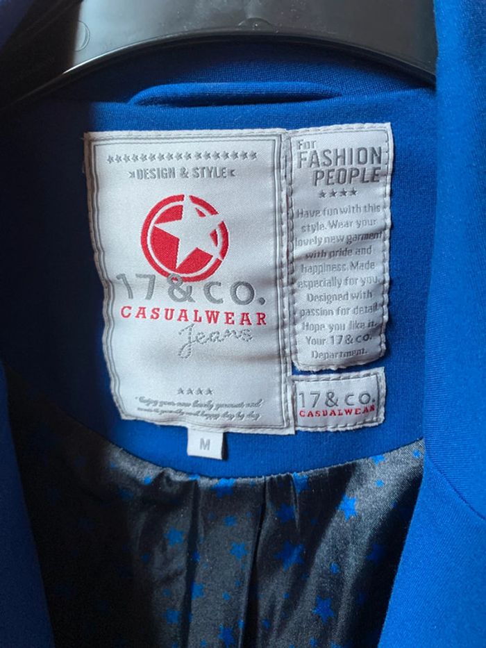 Blazer bleu taille M - photo numéro 2