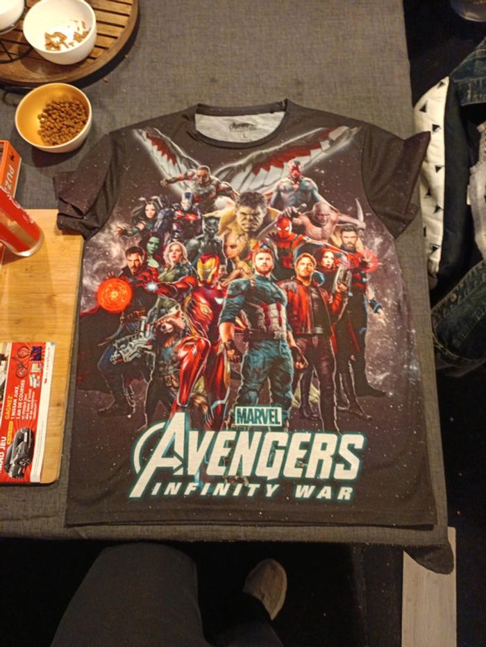 T shirt homme Avengers taille L manches courtes - photo numéro 5