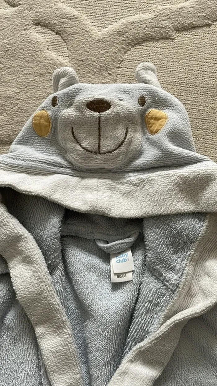 Peignoir bébé Baby Club – Taille 80/86 (12-18 mois) - photo numéro 3