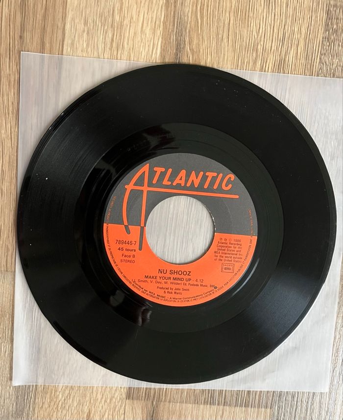 Vinyle 45 tours sans pochette-Nu Shooz-I can’t wait