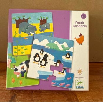 Puzzle enfant 3 x 6 pièces djeco