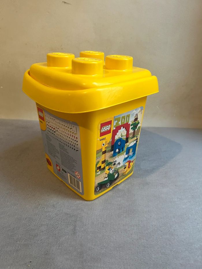 Caisse boîte lego VIDE 10662 couleur jaune - photo numéro 4