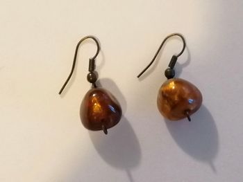 Boucle d'oreilles miel