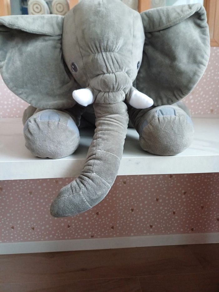 Peluche éléphant grande taille - photo numéro 2