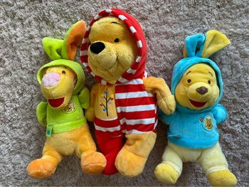Lot de 3 peluches Winnie l’ourson et Tigrou