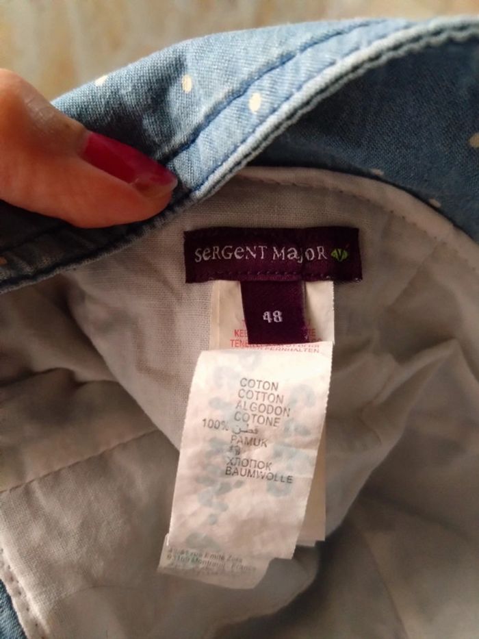 Chapeau d été bébé fille 12 a 24 mois sergent major - photo numéro 4