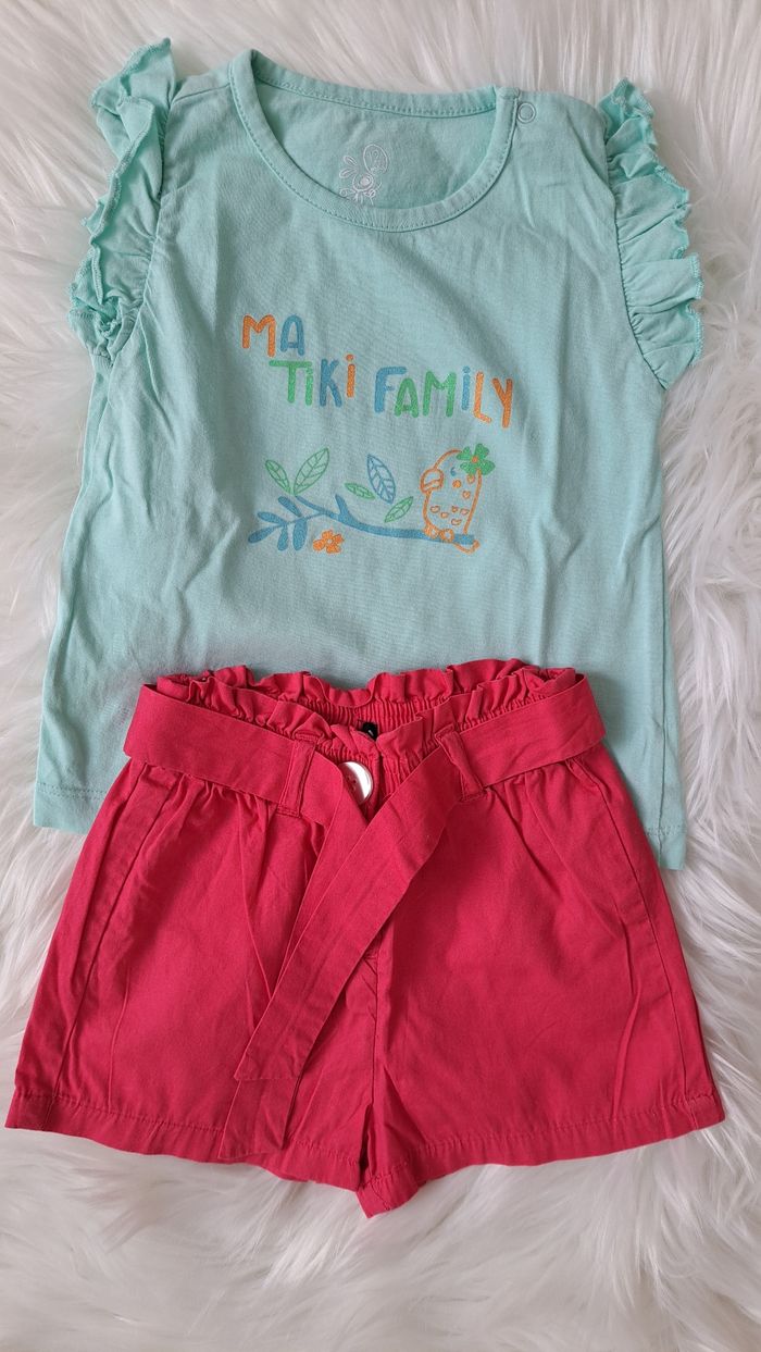 Ensemble d'été pour bébé fille 12 mois