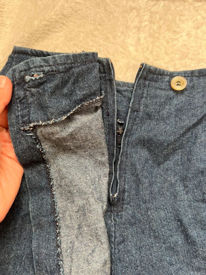 Short jupe jeans 100% coton vintage y2k denim - Taille XS - photo numéro 5