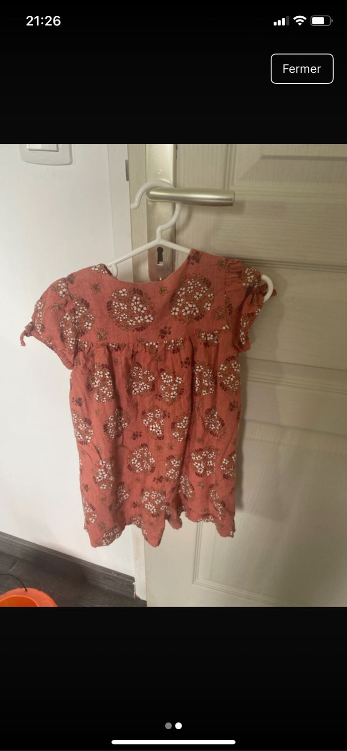 Tunique fleurie printemps été Sergent Major taille 18 mois