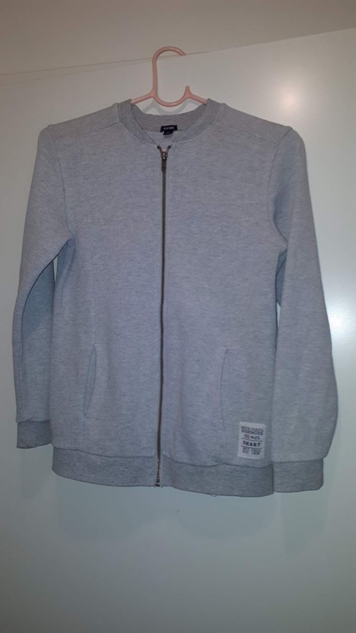 Sweat garçon gris 12 ans