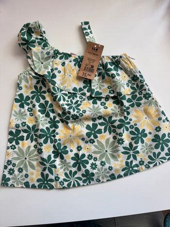 Magnifique petite blouse fille TAO 3 ans neuve avec étiquette