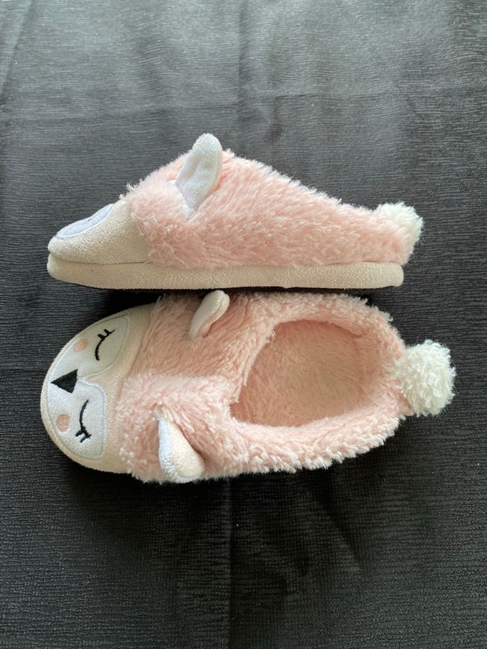 Chaussons chauds fille pointure 28 chat - photo numéro 5