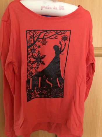 Teeshirt Elsa la reine des neiges 6 ans