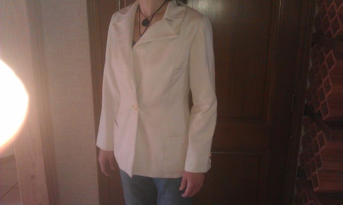 Veste/blazer  femme lainage écru 40 - photo numéro 4