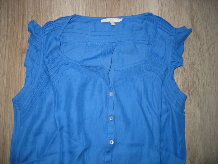 BLOUSE SM BLEU ROI "ETAM" - TAILLE 36 - n°01 - photo numéro 3