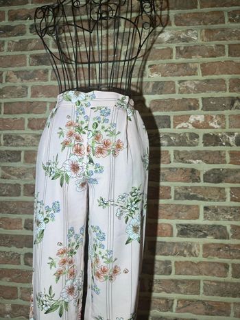 Pantalon rose clair fleuri Primark Taille XXS / 32