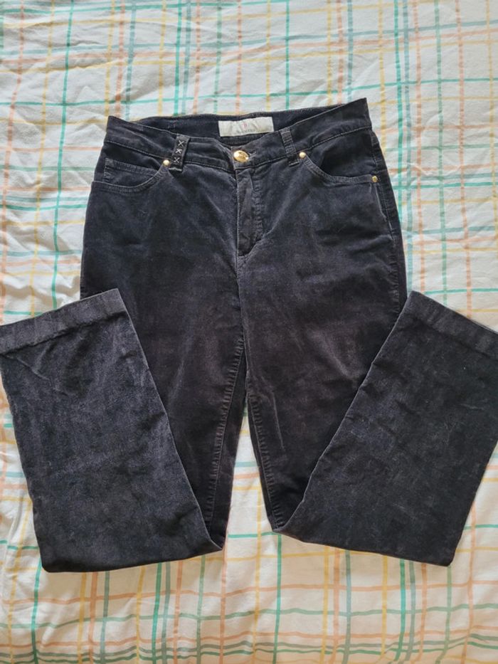 Pantalon en velours gris foncé, Dismero, US28 - photo numéro 5