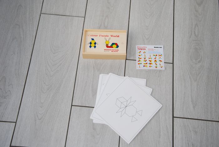 jouet éducatif Puzzle Tangram en bois pour enfants