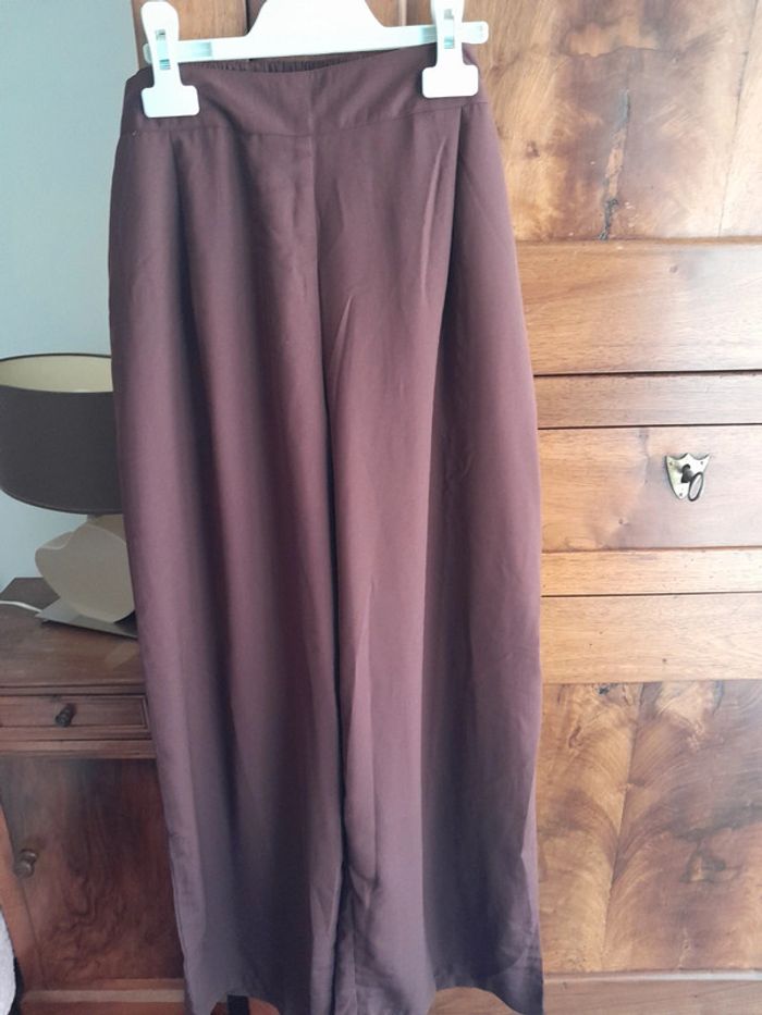Pantalon fluide marron