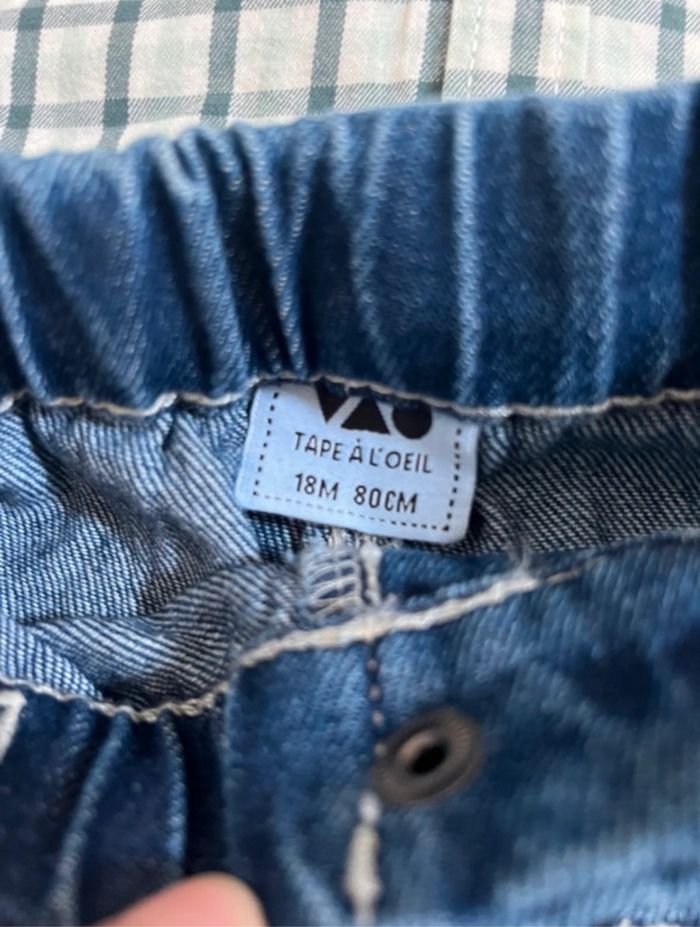 Ensemble jean chemise gilet tape à l œil - photo numéro 9