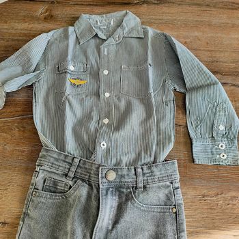 Chemise manches longues garçon 6 ans Vertbaudet