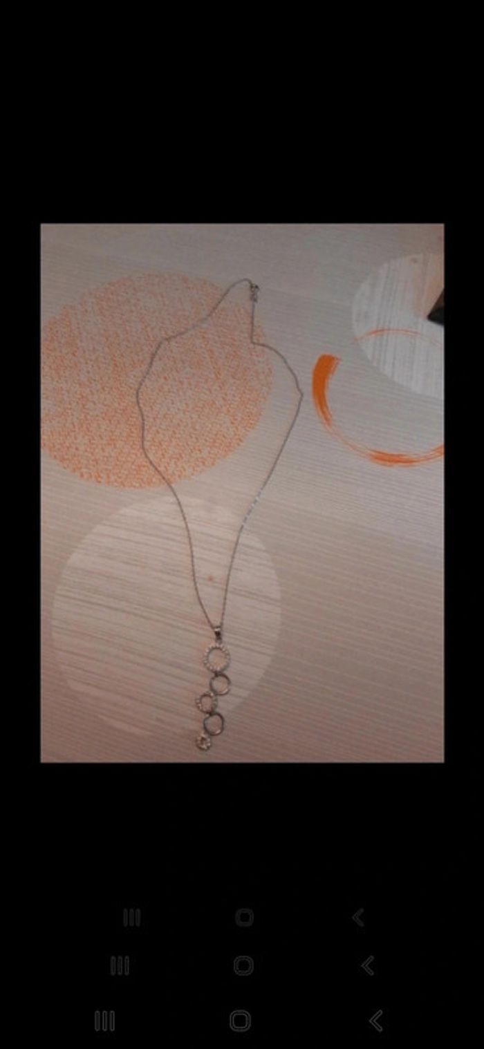 Pendentif + chaine argent - photo numéro 2