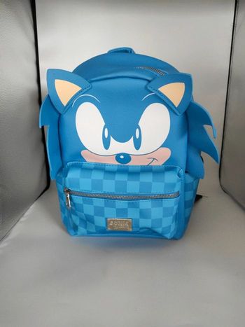sac à dos sonic sega speed fashion bleu karactermania