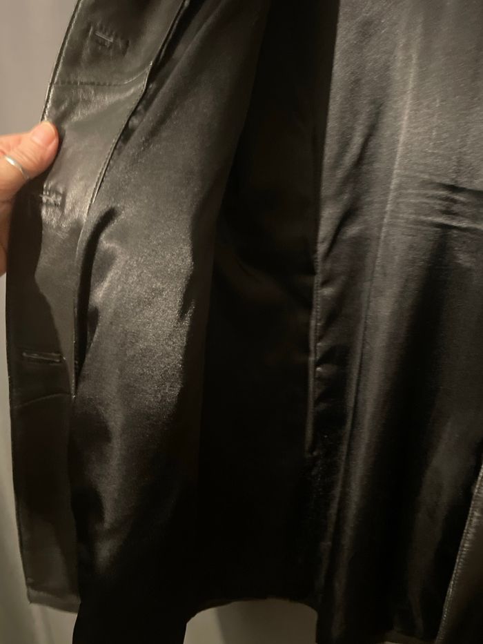 Veste longue en cuir - photo numéro 4