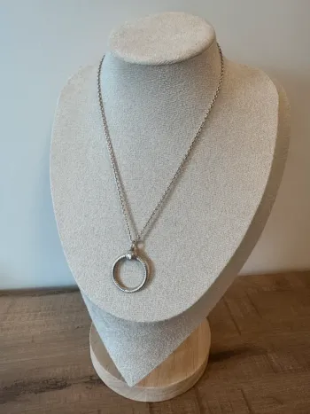 Chaîne Pandora Authentique avec Pendentif O pour charm