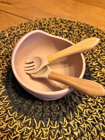 Assiette + couverts bébé 