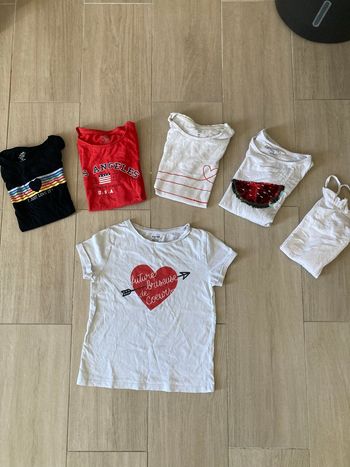 Lot 6 t shirts manches courtes pour l’été très bon état