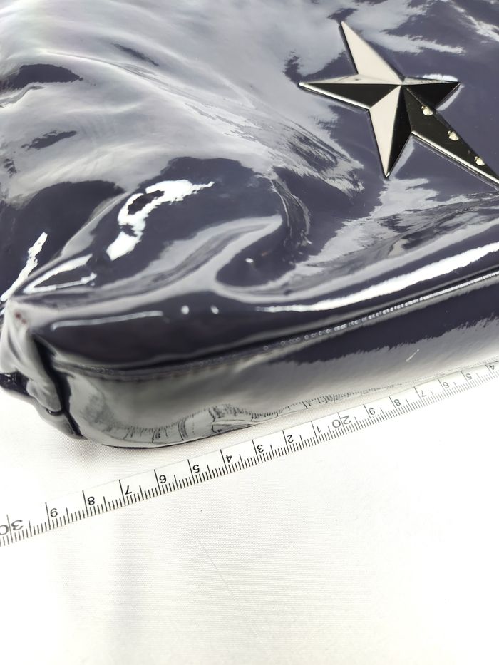 Sac à Main Thierry Mugler Vintage en Cuir Verni Violet - photo numéro 9