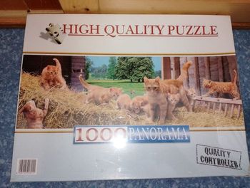 Puzzle chat neuf 1000 pièces panorama