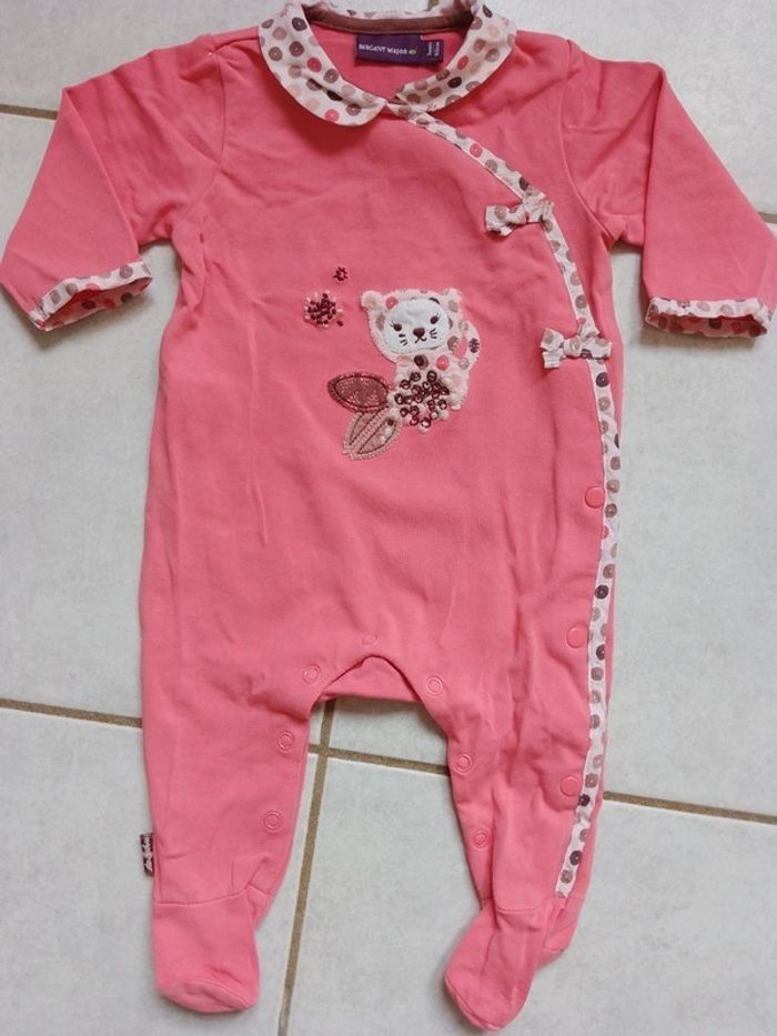 Pyjama bébé fille 3 mois Sergent Major - photo numéro 2