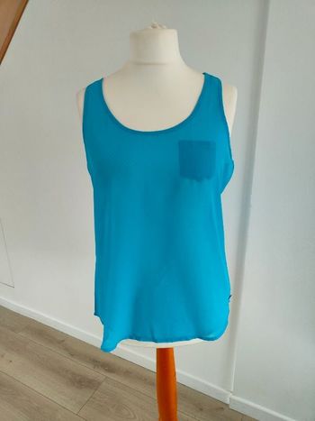 Débardeur bleu L