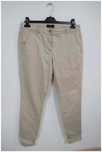 C43 pantalon beige S.Oliver 40