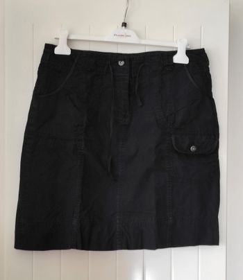 Jupe droite noire femme taille 42 – Lacet et poches