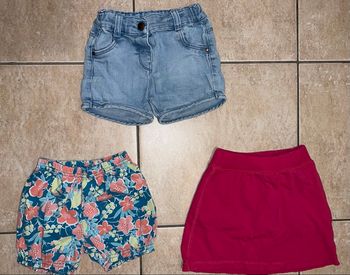 Lot shorts fille 