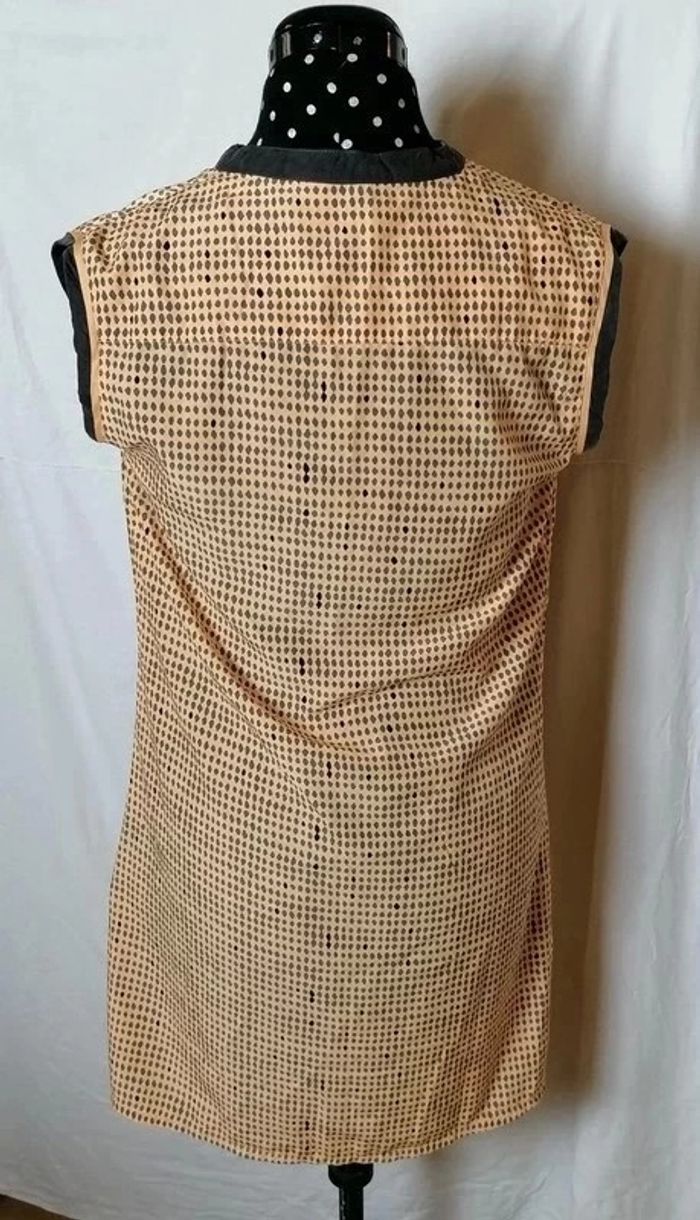 Robe à pois courte orange gris Lola Espeleta - photo numéro 5