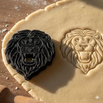 Emporte-pièce lion pour biscuits et pâtisseries créatives - 8 cm