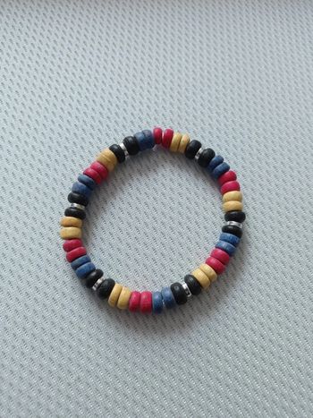 Bracelet perles bois