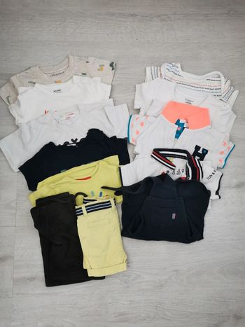 Lot 12 vêtement garçon 9 mois été
