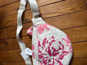 Sac banane upcyclé vintage #ROSE27