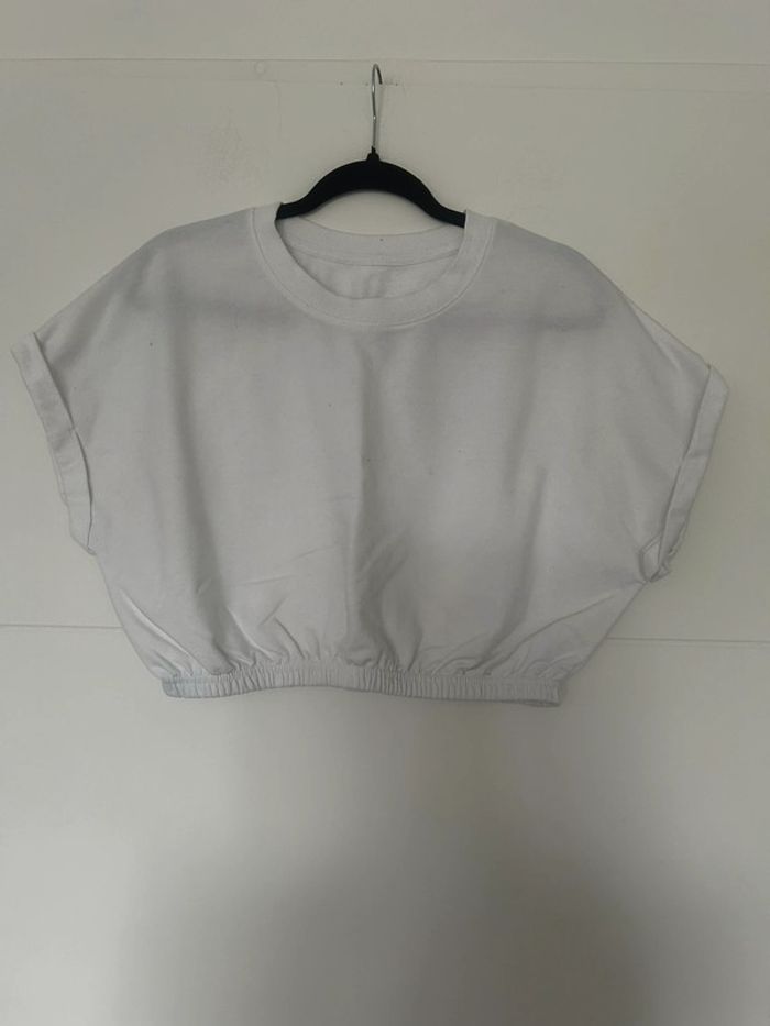 Crop top blanc