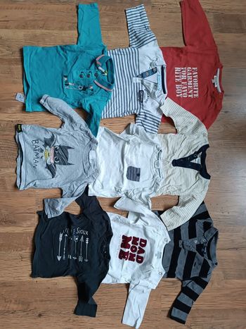 T-shirt manches longues garçon 6 mois