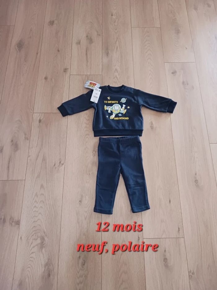 Pyjama polaire Disney Buz L'éclair 12 mois neuf
