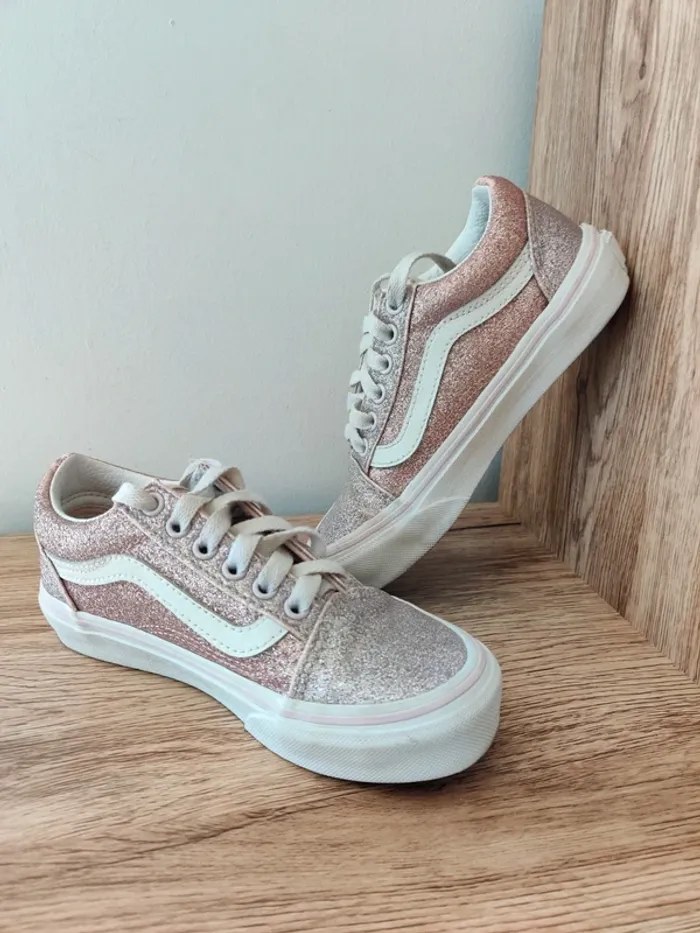 Vans roses à paillettes - pointure 30 - photo numéro 2