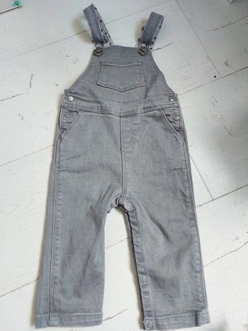 Salopette en jean gris Petit Bateau Taille 6 mois