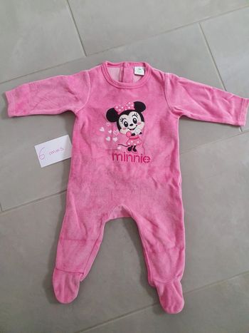 Pyjama velour Minnie 6 mois