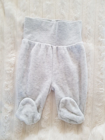 Pantalon velours mixte avec pied 1 mois